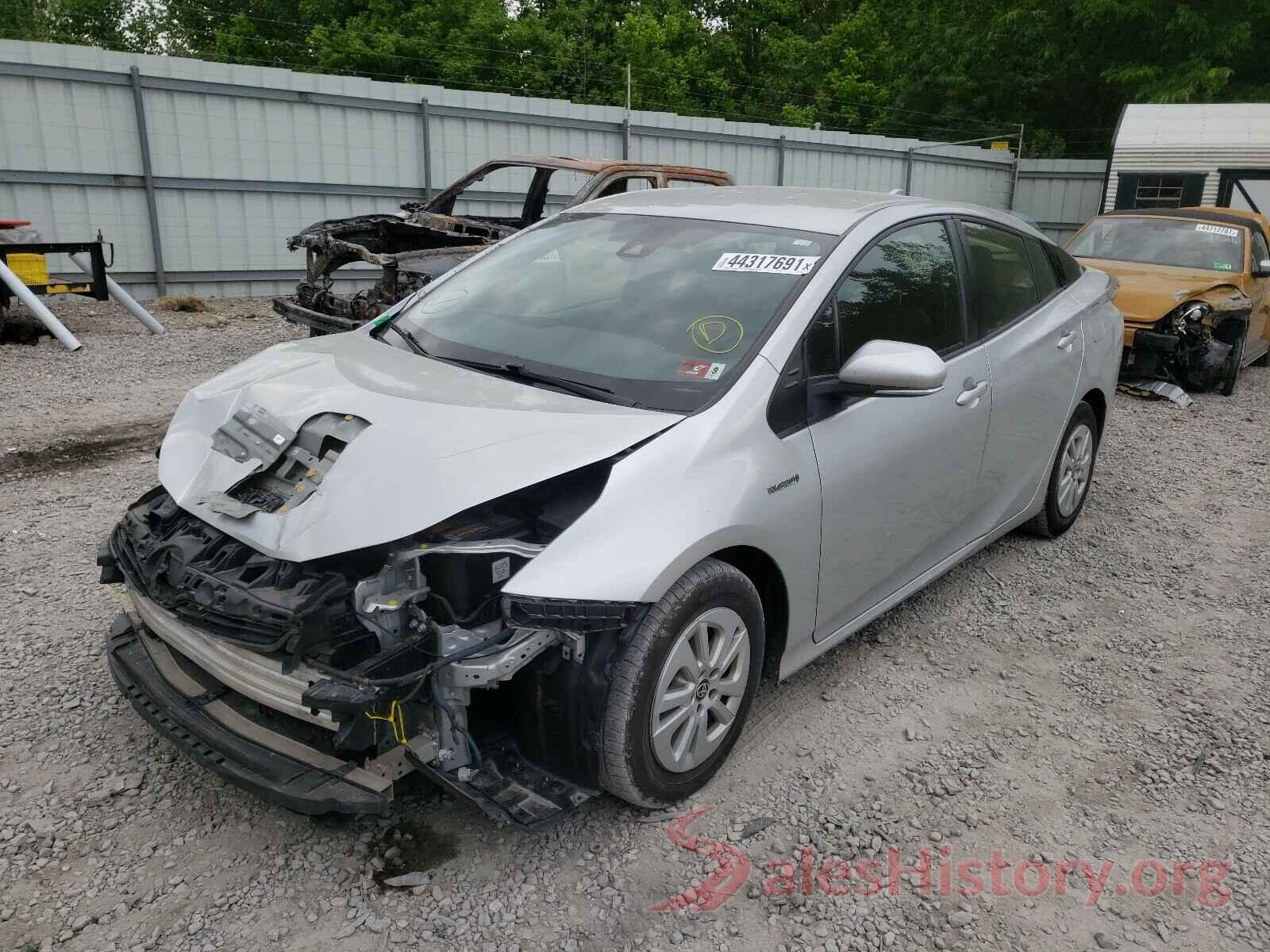 JTDKBRFUXH3034832 2017 TOYOTA PRIUS