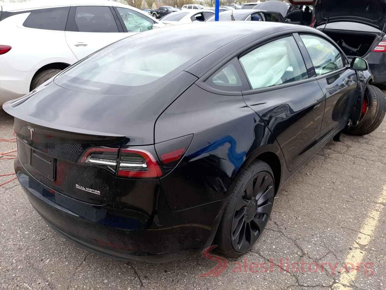 5YJ3E1EC7NF203323 2022 TESLA MODEL 3