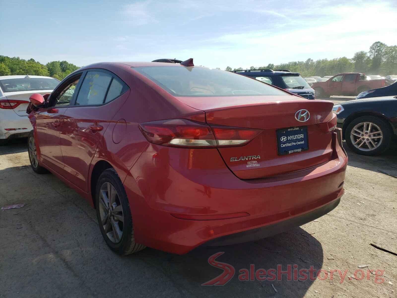 5NPD84LF6HH168600 2017 HYUNDAI ELANTRA