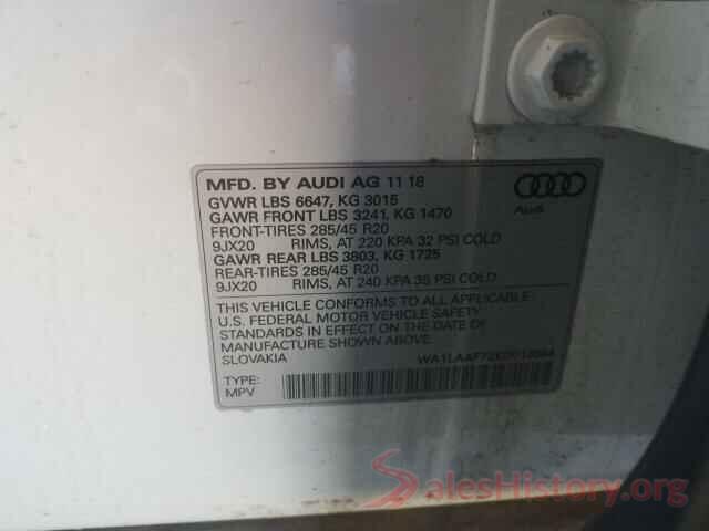 WA1LAAF72KD018364 2019 AUDI Q7