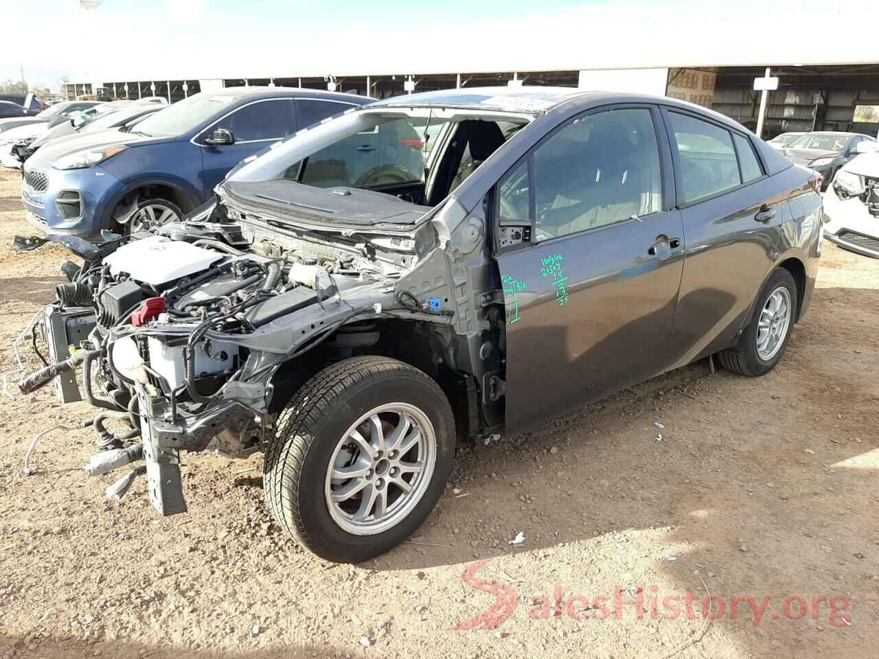 JTDKAMFU0M3143655 2021 TOYOTA PRIUS