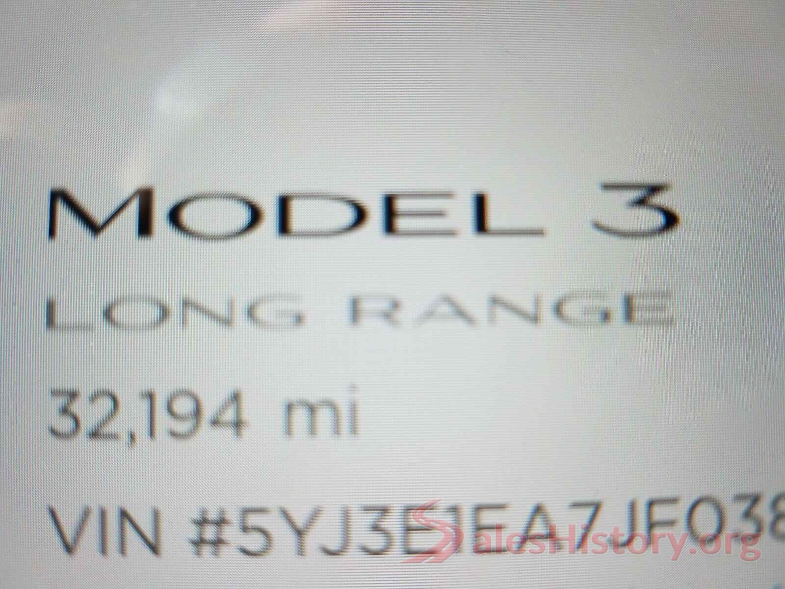 5YJ3E1EA7JF038267 2018 TESLA MODEL 3