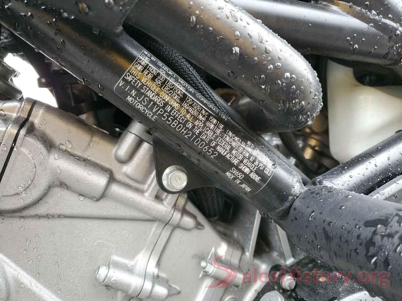 JS1VP55B0H2100652 2017 SUZUKI SV650