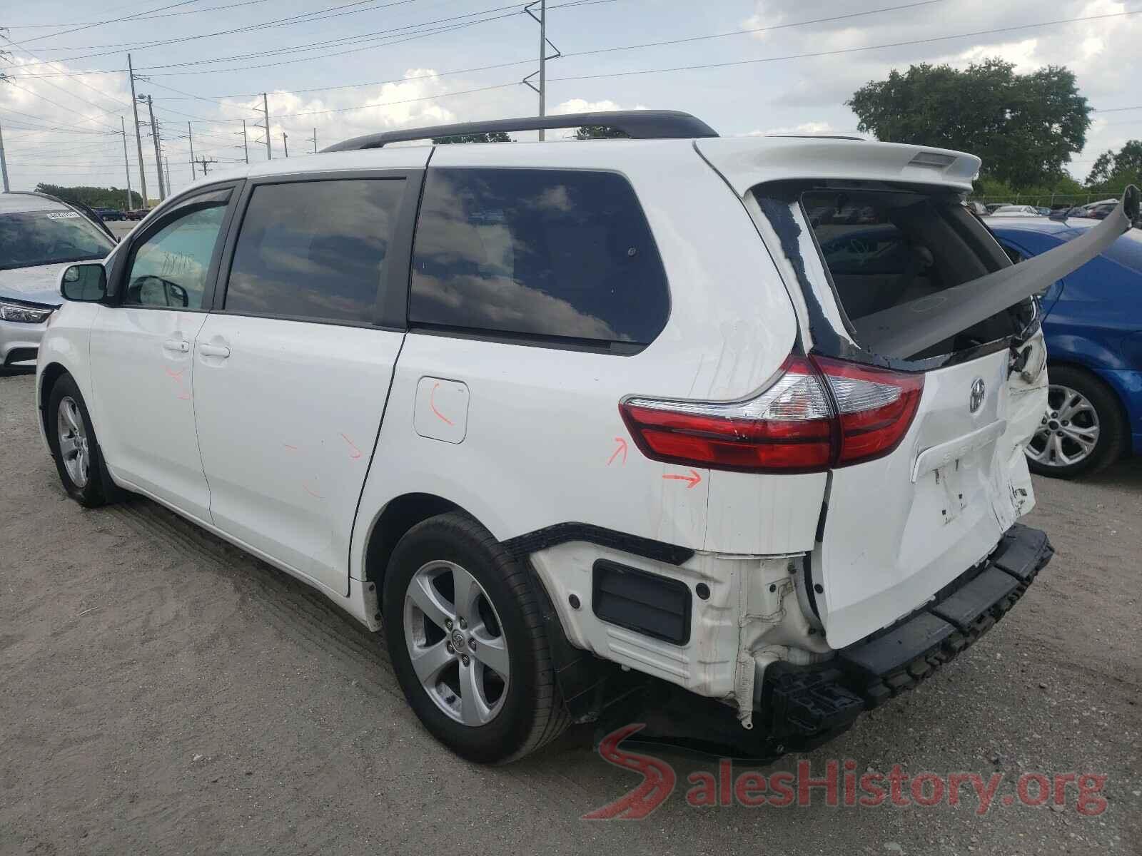 5TDKZ3DCXHS866625 2017 TOYOTA SIENNA