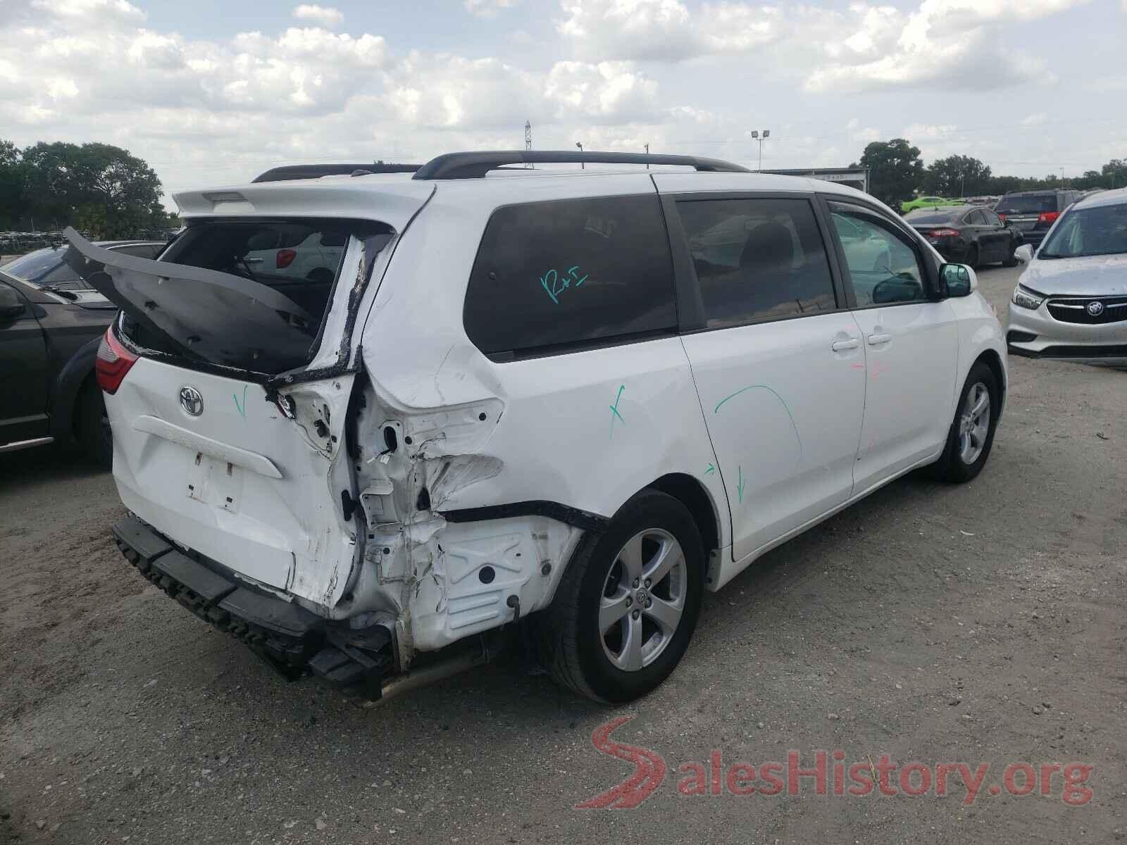 5TDKZ3DCXHS866625 2017 TOYOTA SIENNA