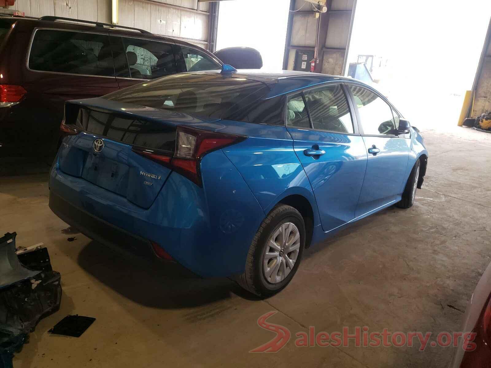 JTDKARFU8K3071212 2019 TOYOTA PRIUS