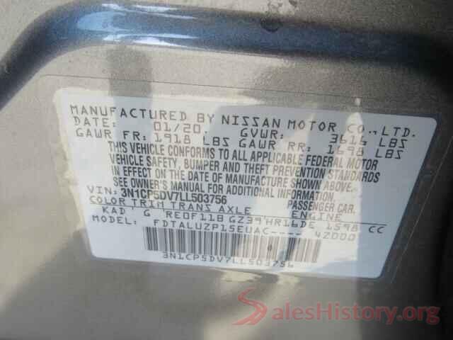 3N1CP5DV7LL503756 2020 NISSAN KICKS