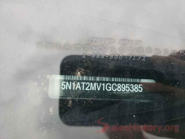 5N1AT2MV1GC895385 2016 NISSAN ROGUE