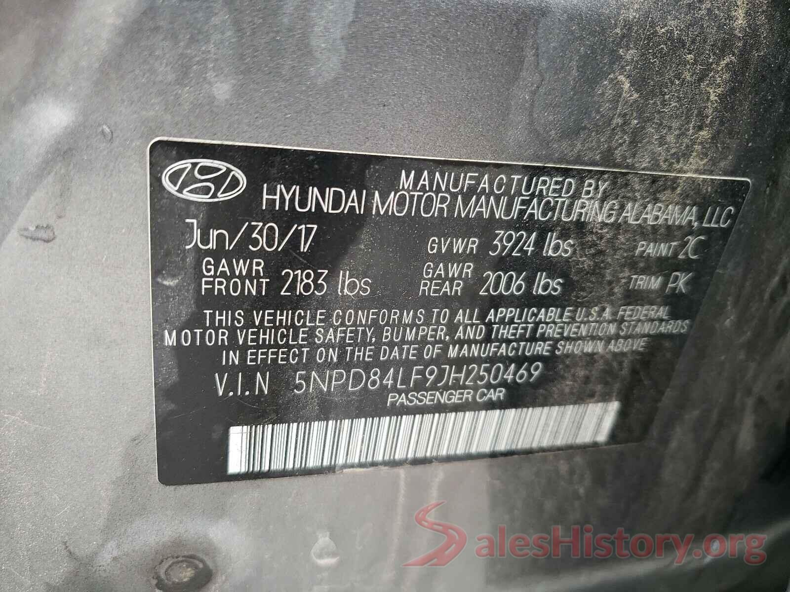 5NPD84LF9JH250469 2018 HYUNDAI ELANTRA