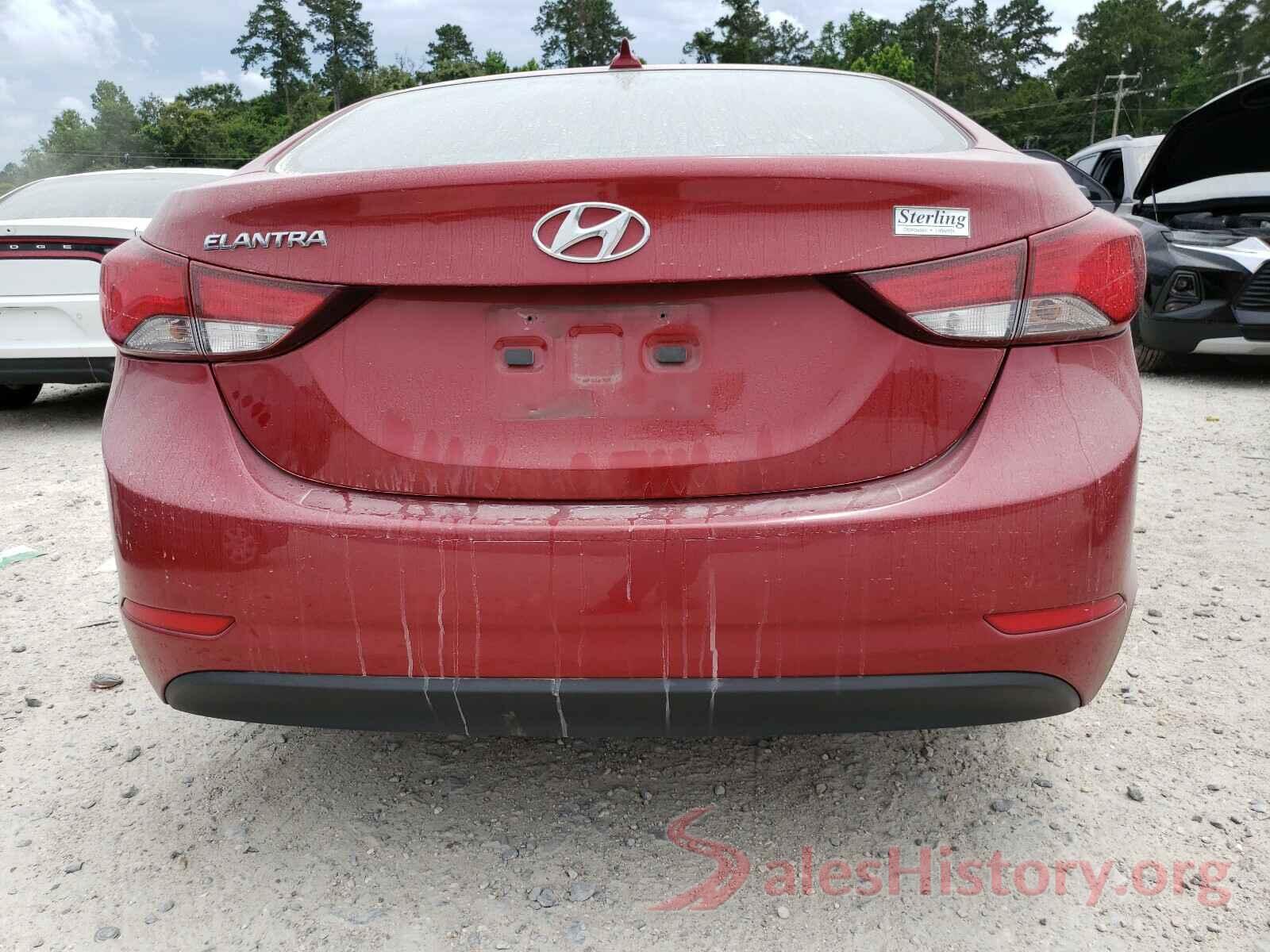 KMHDH4AE5GU588455 2016 HYUNDAI ELANTRA