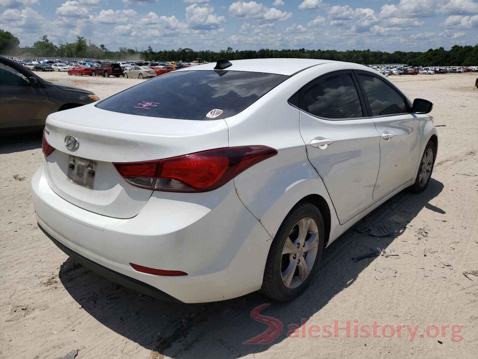 5NPDH4AE4GH788869 2016 HYUNDAI ELANTRA