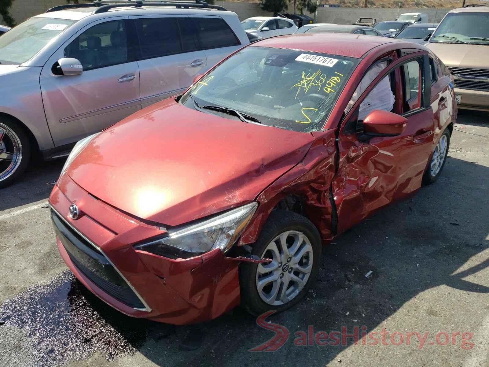 3MYDLBYV9JY319233 2018 TOYOTA YARIS