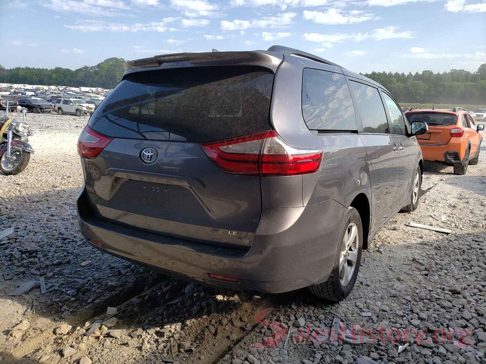 5TDKZ3DC8KS968156 2019 TOYOTA SIENNA