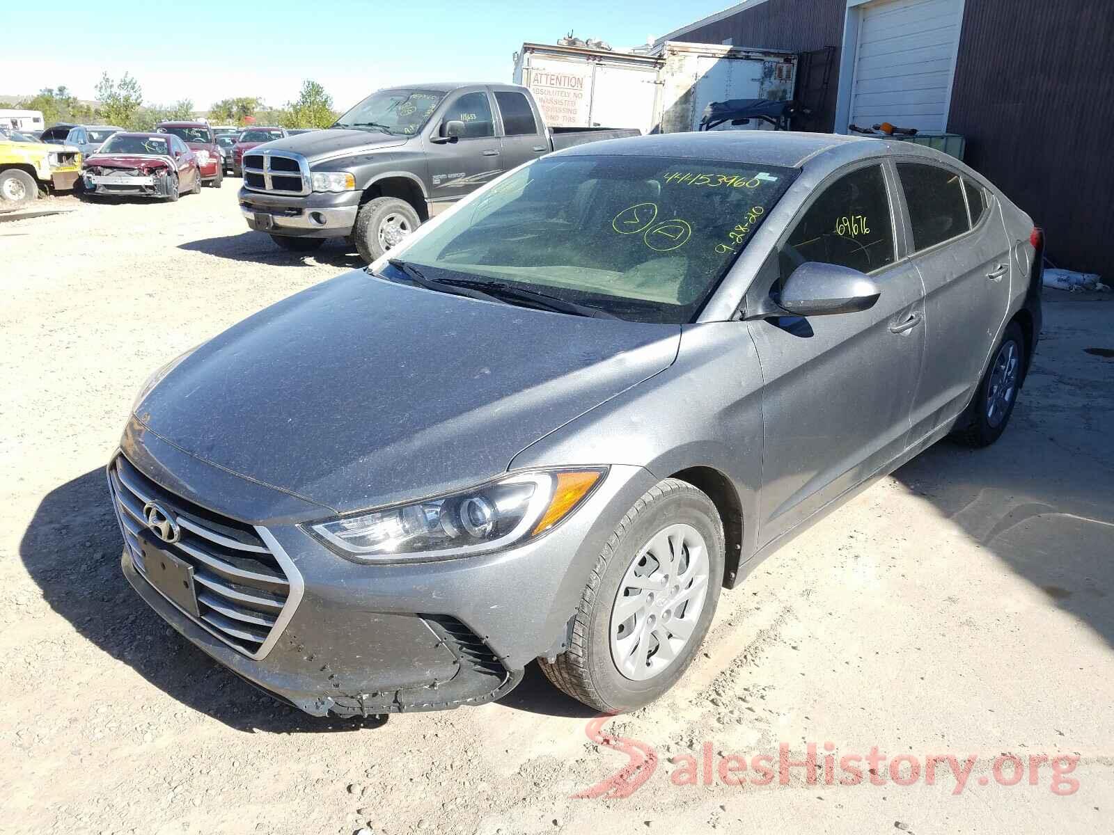 KMHD74LF1HU170940 2017 HYUNDAI ELANTRA