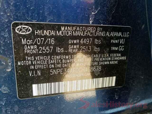 5NPE34AF0GH408678 2016 HYUNDAI SONATA