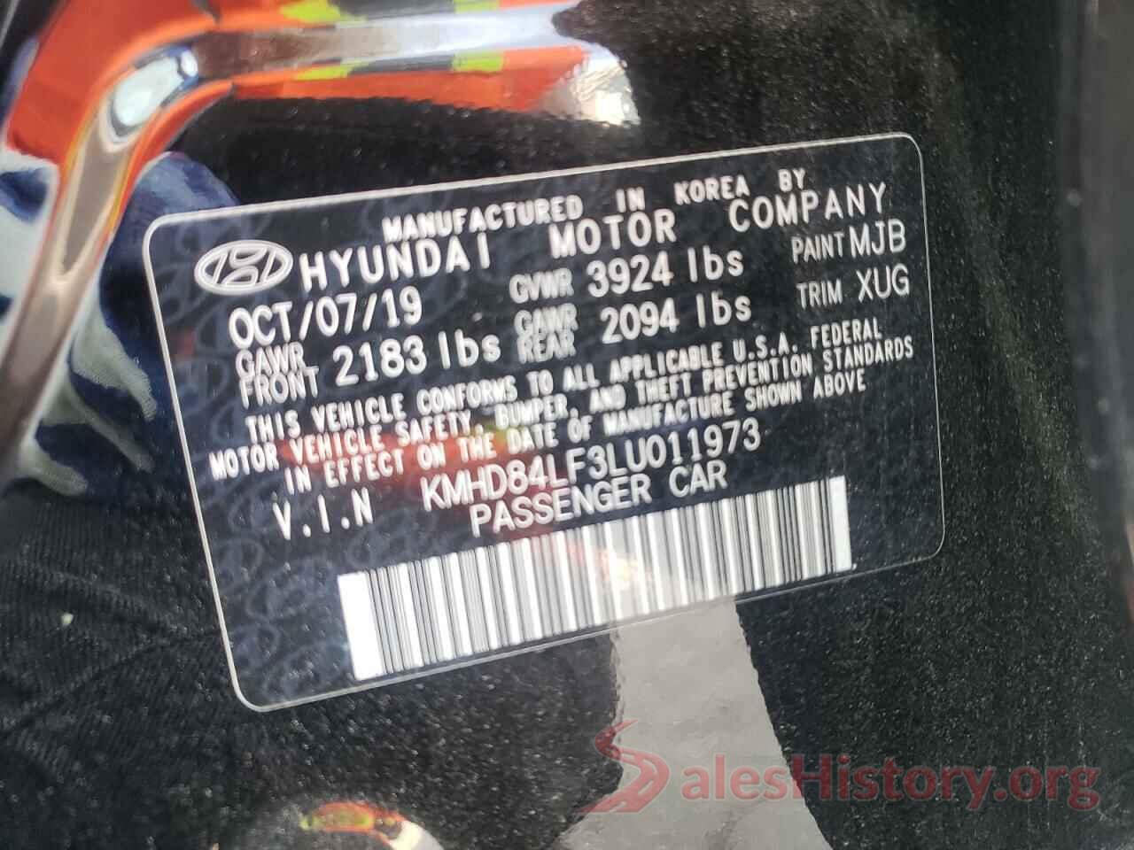 KMHD84LF3LU011973 2020 HYUNDAI ELANTRA