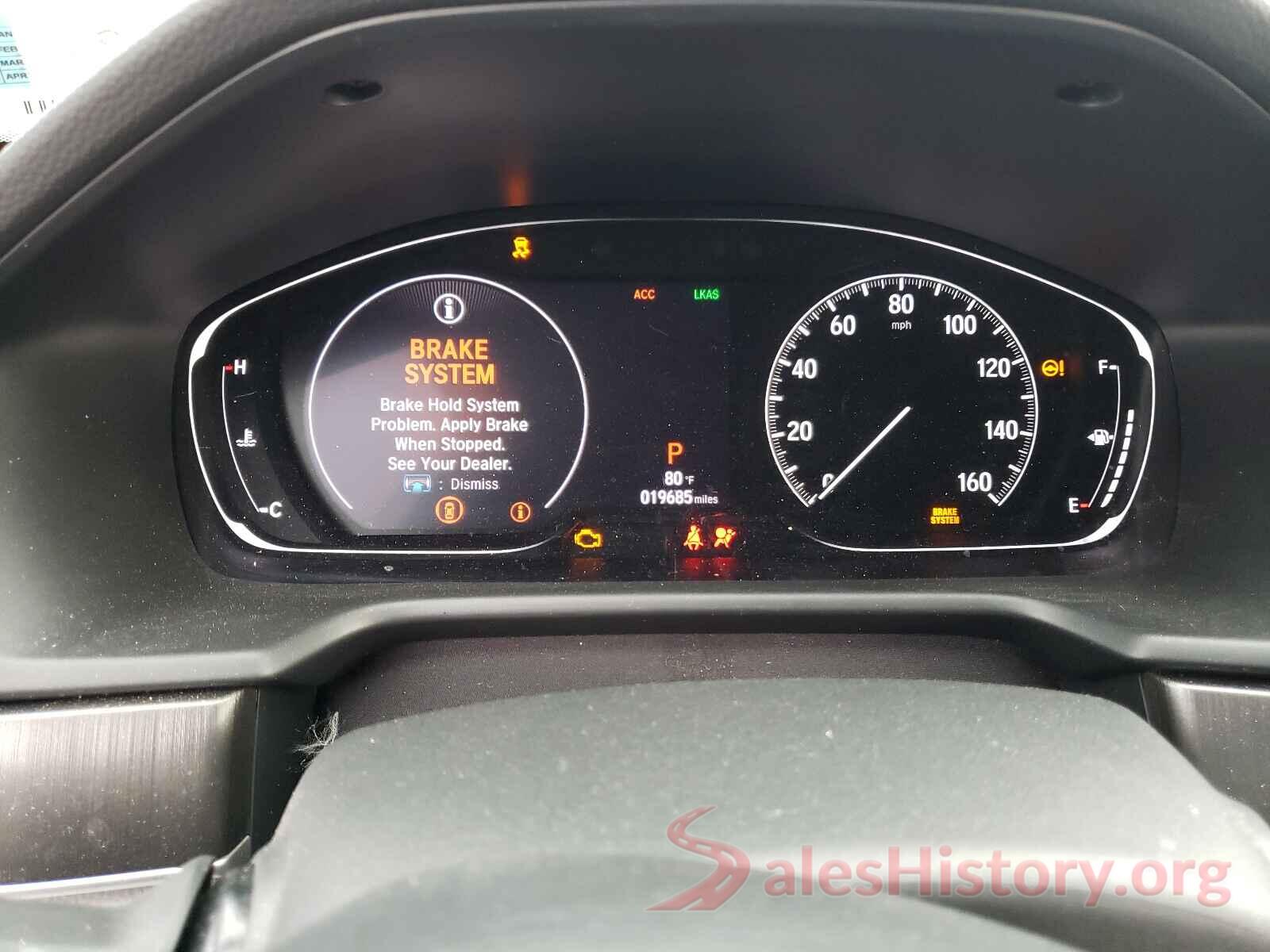 1HGCV1F18KA077010 2019 HONDA ACCORD