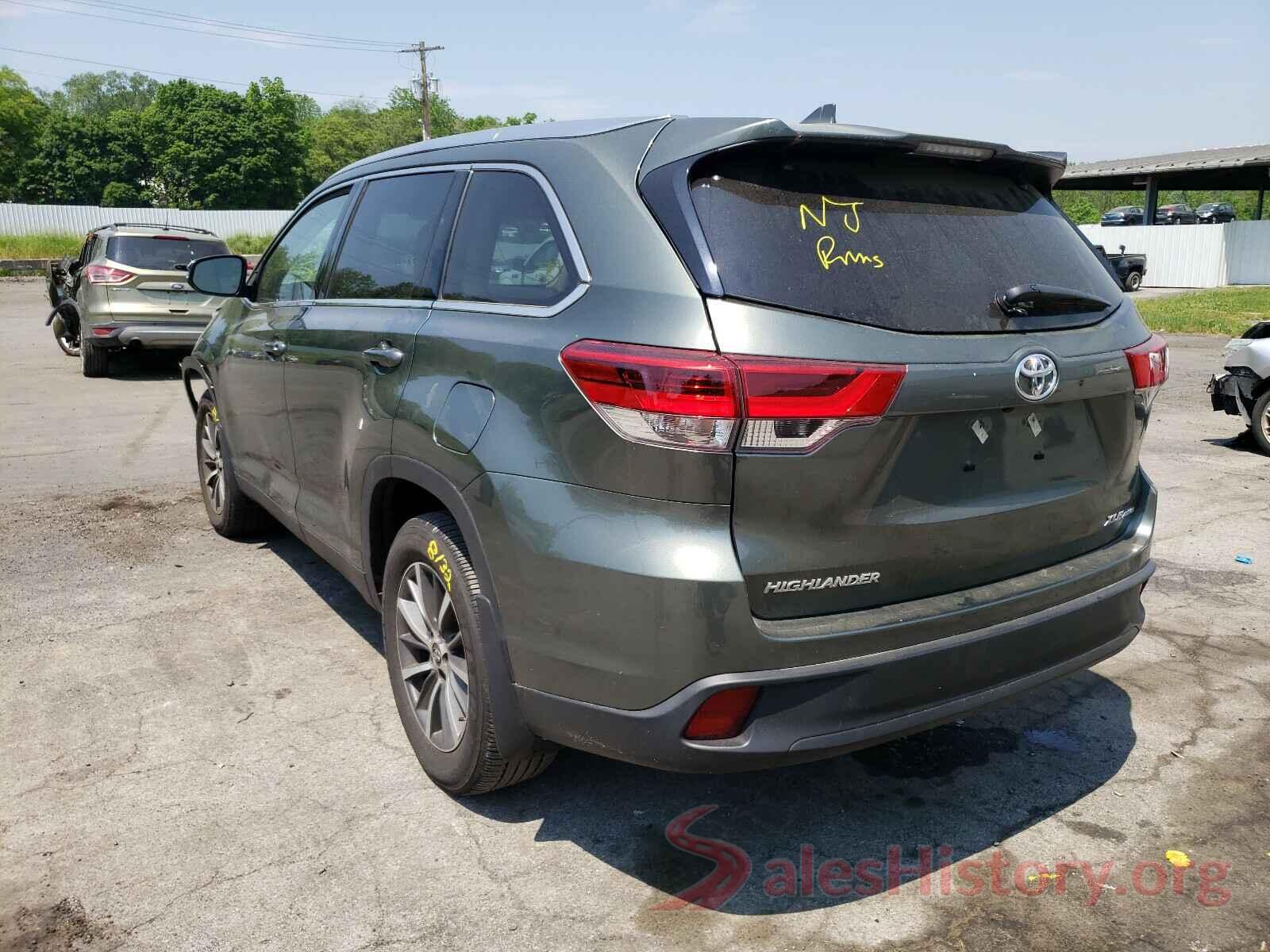 5TDJZRFH6KS720396 2019 TOYOTA HIGHLANDER