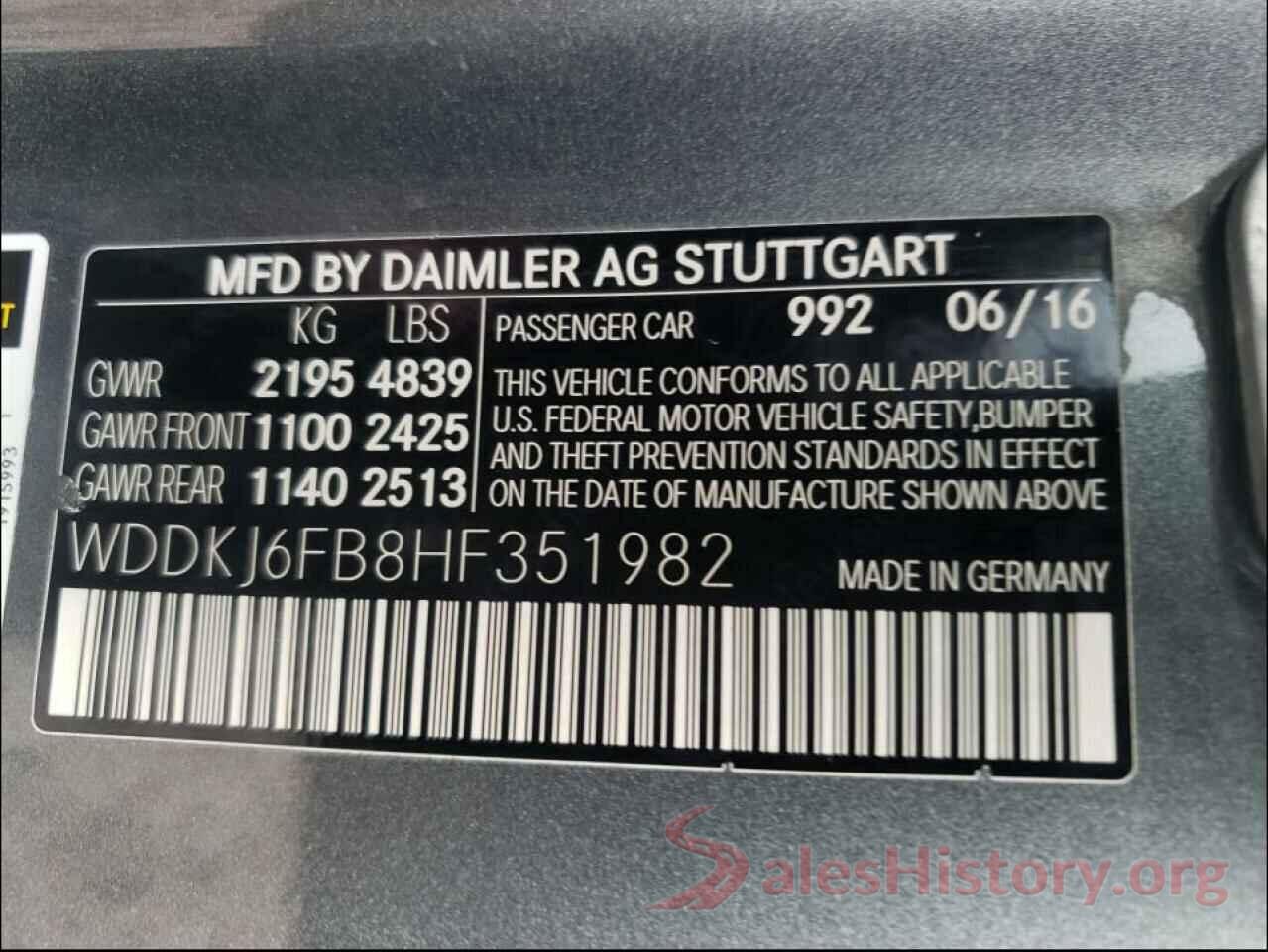 WDDKJ6FB8HF351982 2017 MERCEDES-BENZ E CLASS