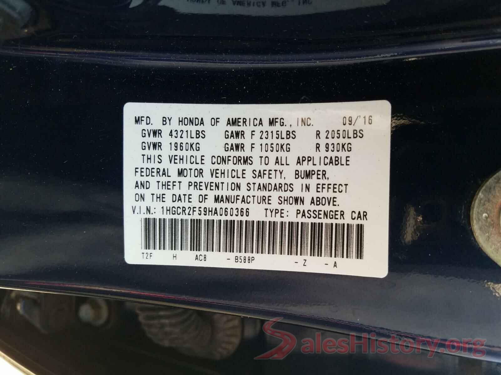 1HGCR2F59HA060366 2017 HONDA ACCORD