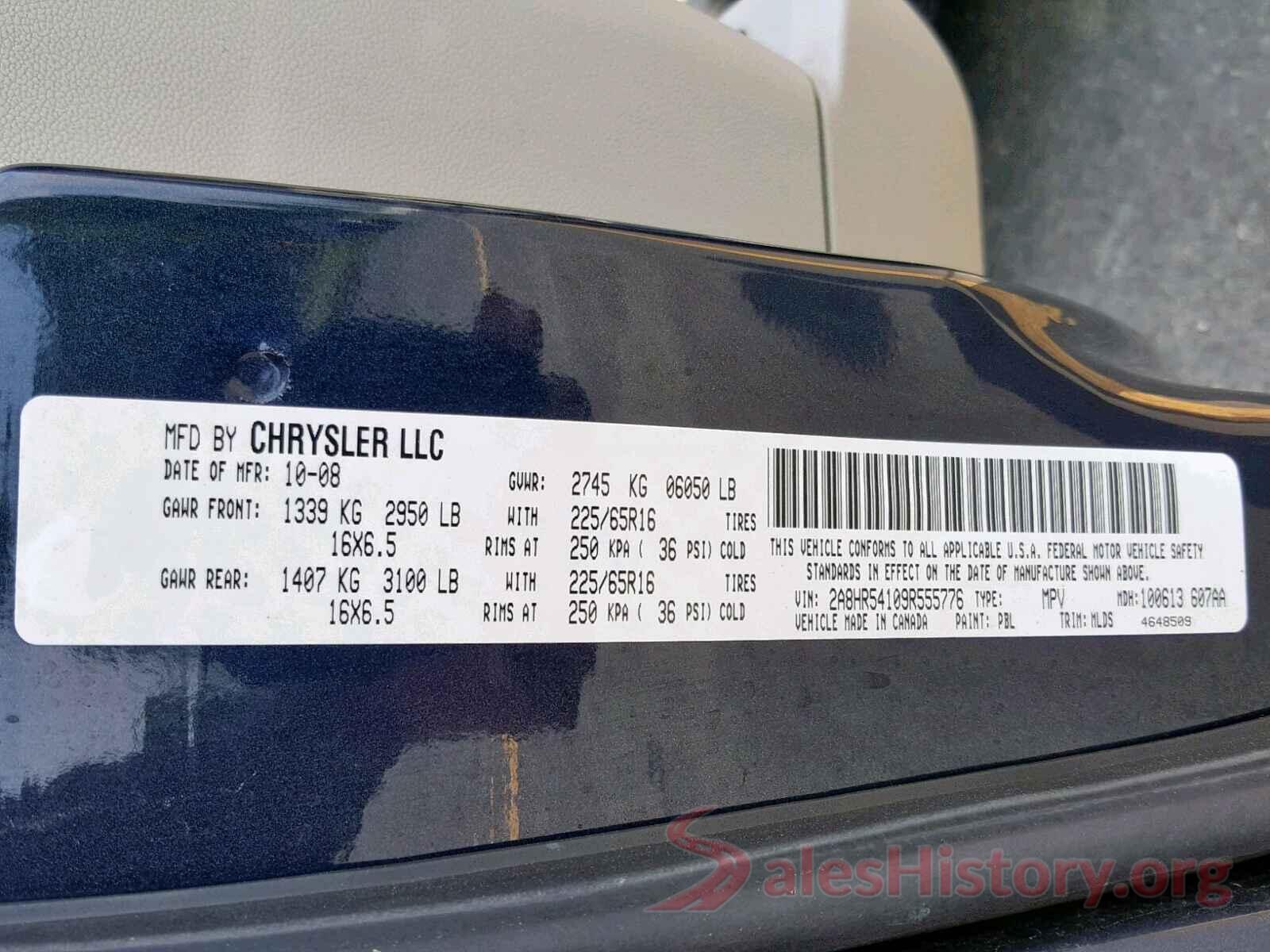 2A8HR54109R555776 2009 CHRYSLER TOWN & COU