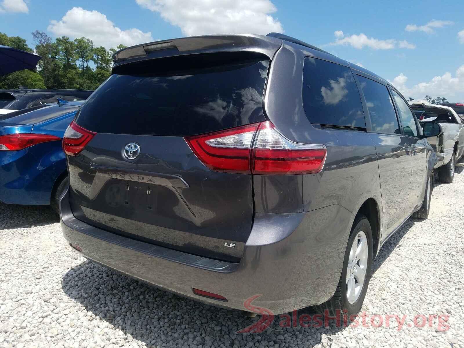 5TDKZ3DC9HS813981 2017 TOYOTA SIENNA