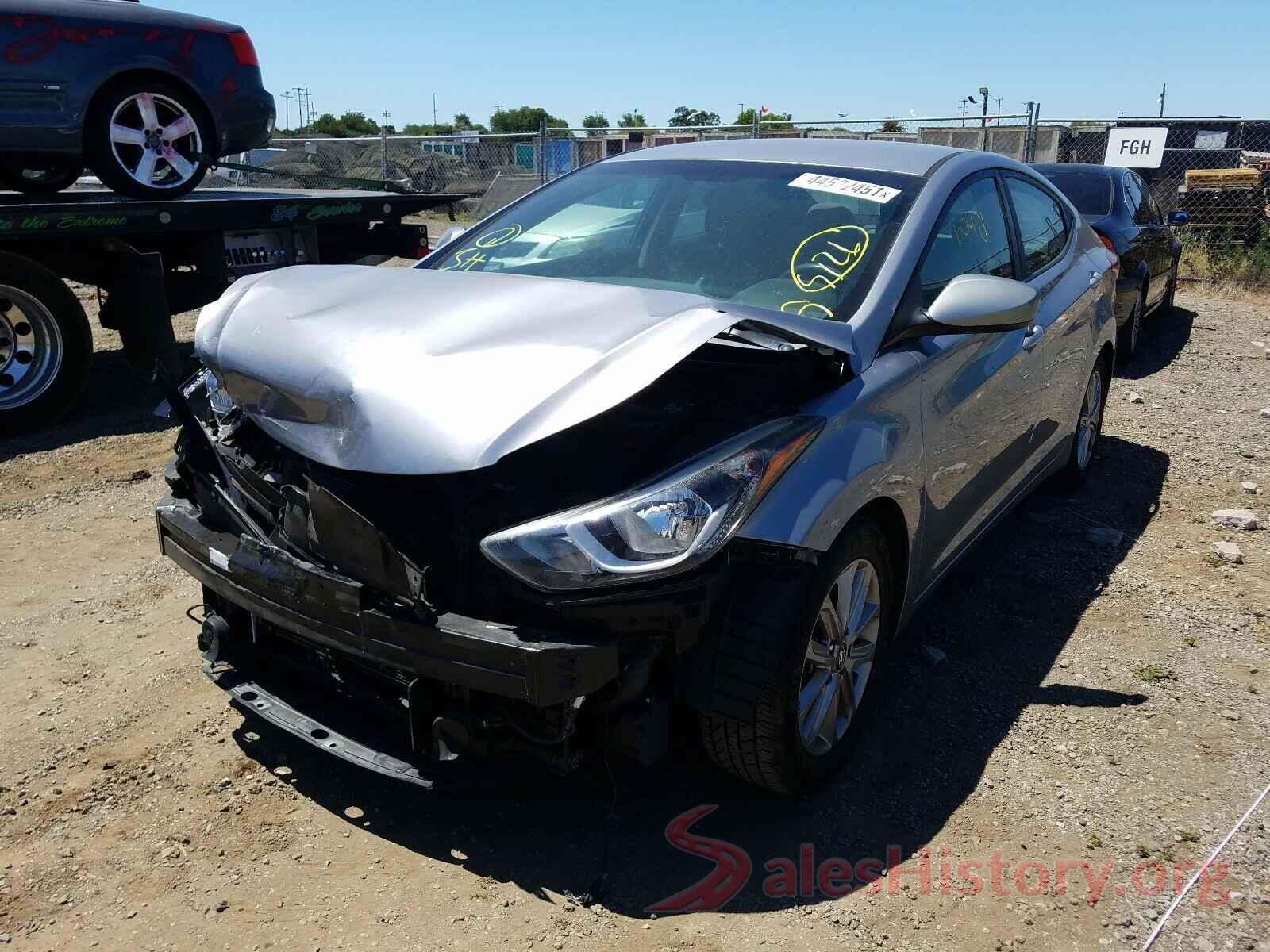 5NPDH4AE8GH707811 2016 HYUNDAI ELANTRA