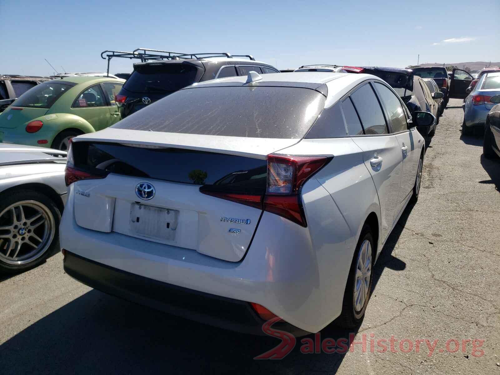 JTDKARFU5L3110257 2020 TOYOTA PRIUS