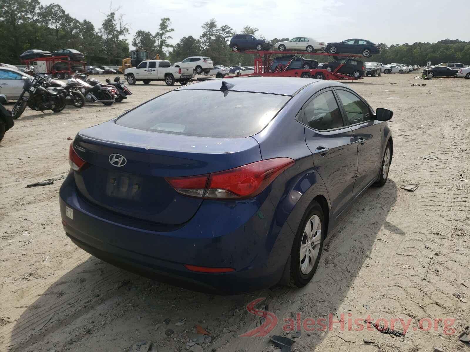 5NPDH4AE6GH681239 2016 HYUNDAI ELANTRA