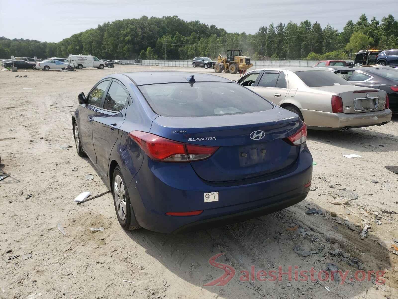 5NPDH4AE6GH681239 2016 HYUNDAI ELANTRA