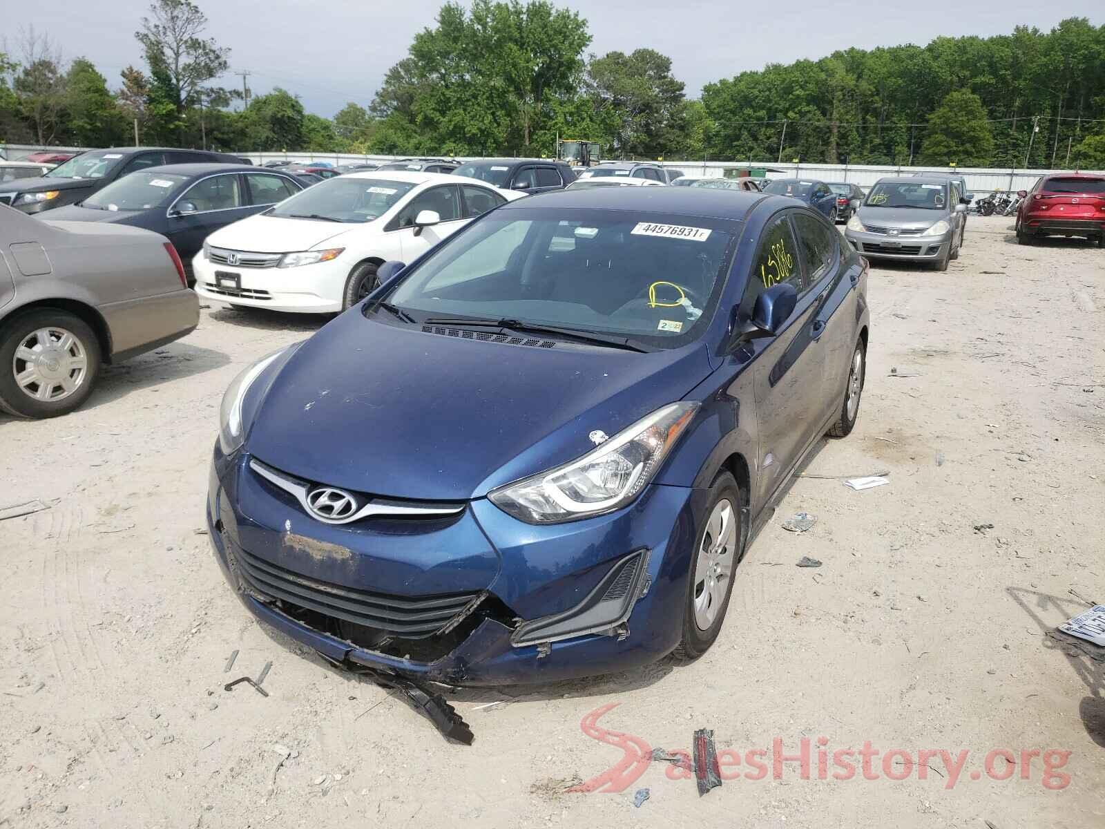 5NPDH4AE6GH681239 2016 HYUNDAI ELANTRA