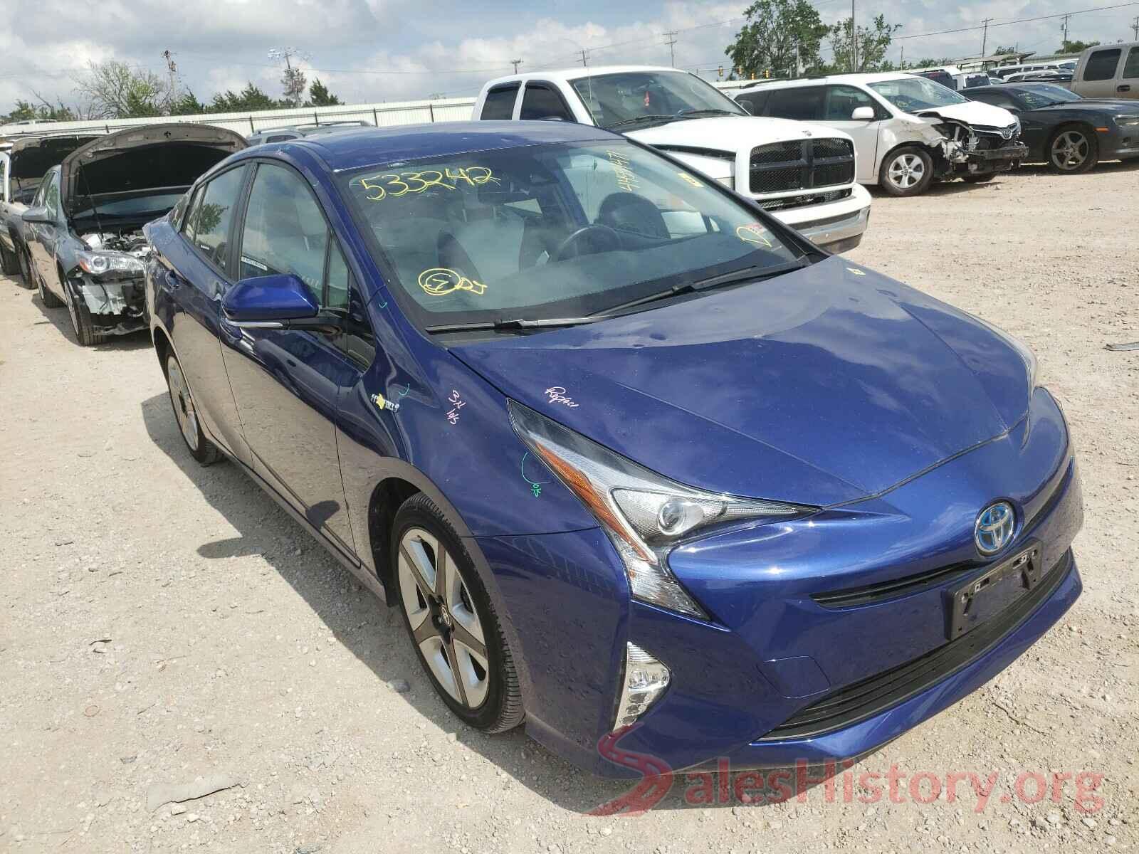 JTDKARFU4H3533242 2017 TOYOTA PRIUS