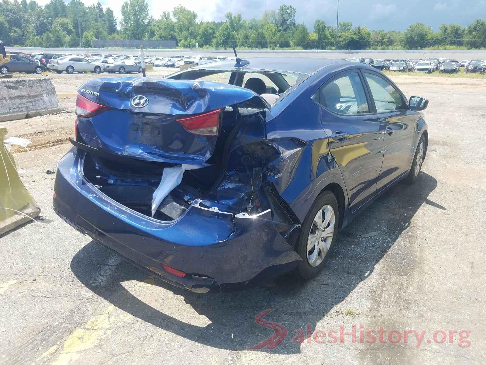 5NPDH4AE5GH764452 2016 HYUNDAI ELANTRA