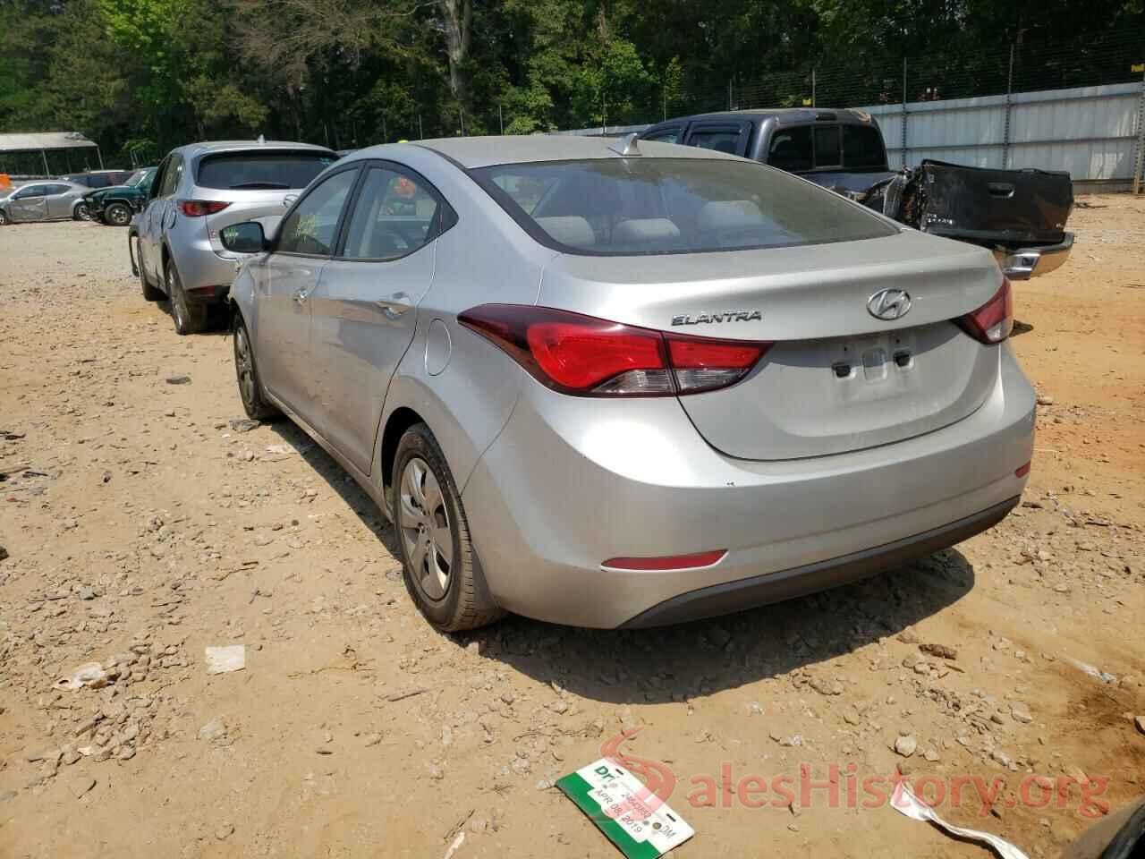 KMHDH4AE7GU490222 2016 HYUNDAI ELANTRA