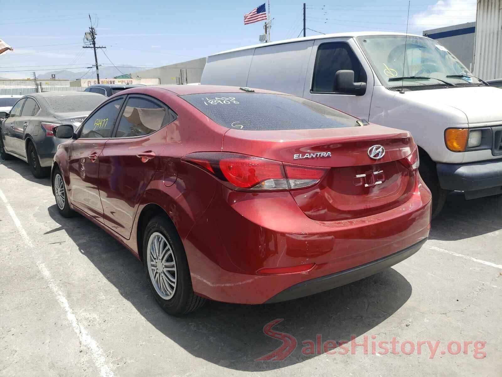 5NPDH4AE4GH735637 2016 HYUNDAI ELANTRA