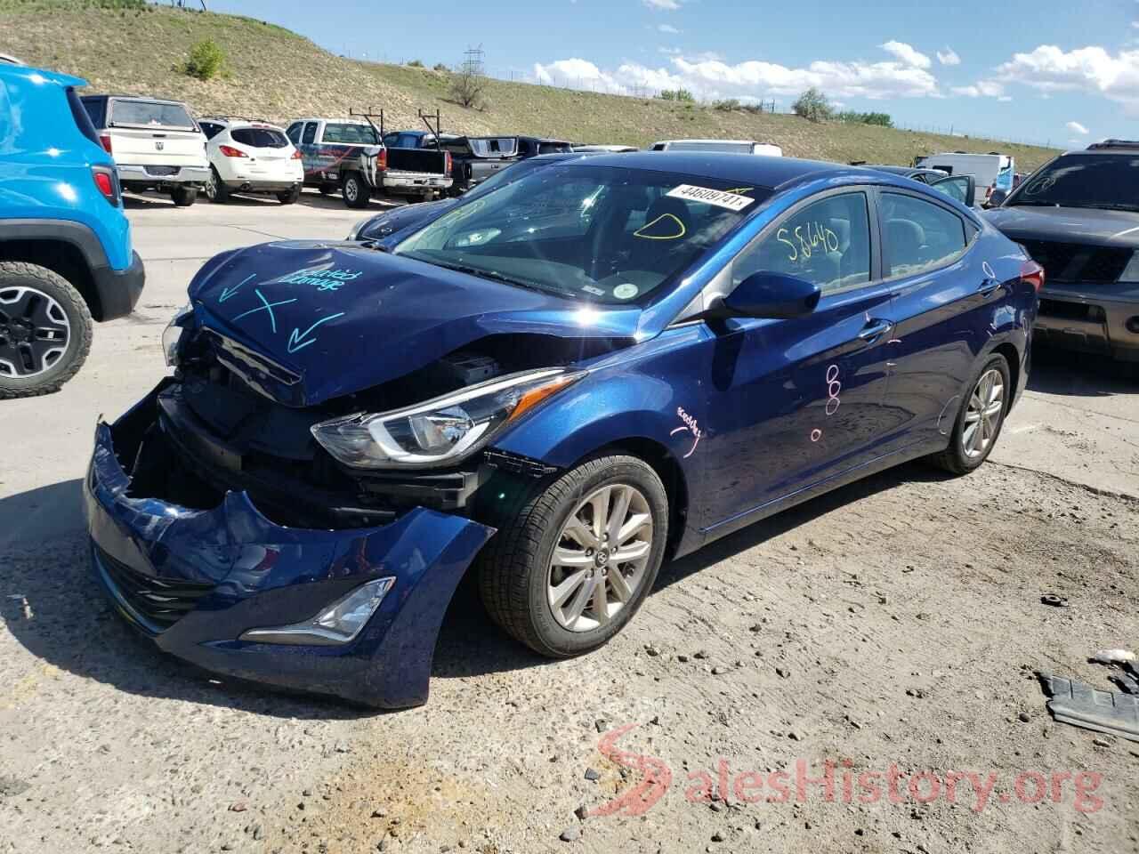 5NPDH4AE9GH750442 2016 HYUNDAI ELANTRA