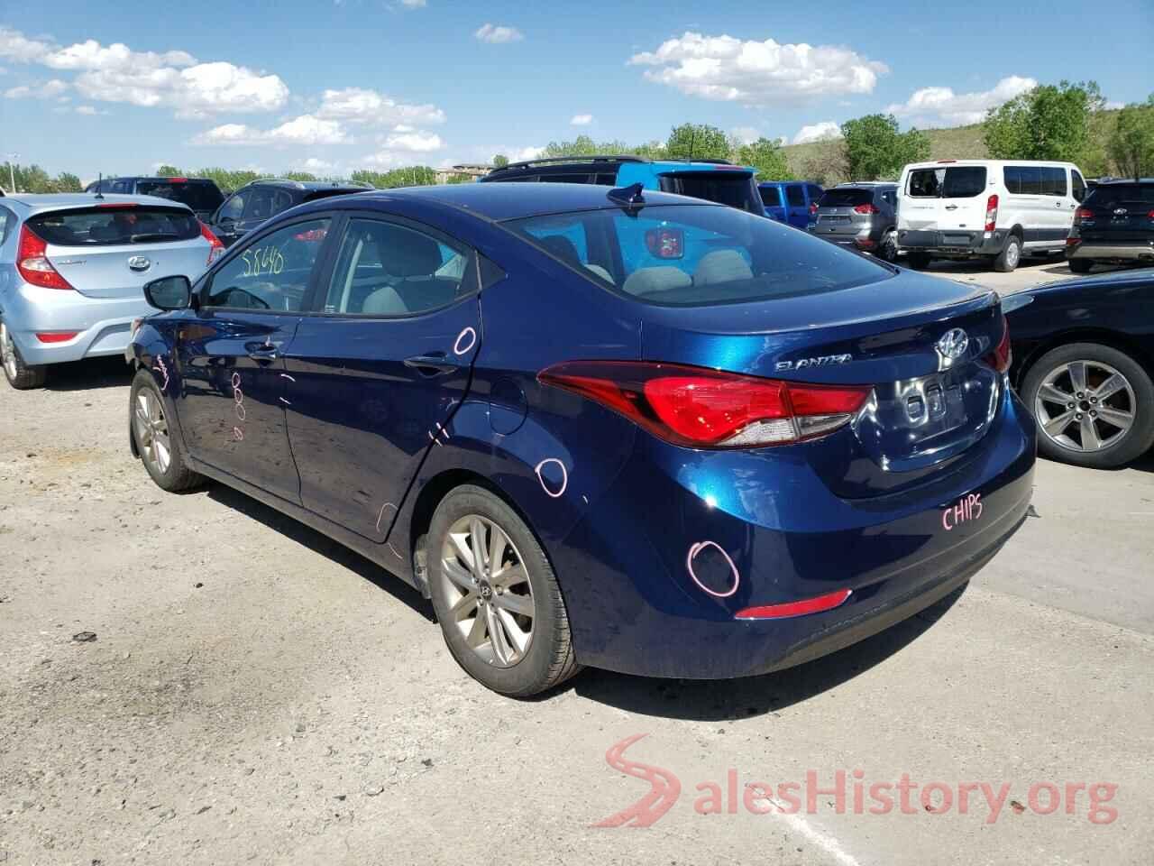 5NPDH4AE9GH750442 2016 HYUNDAI ELANTRA