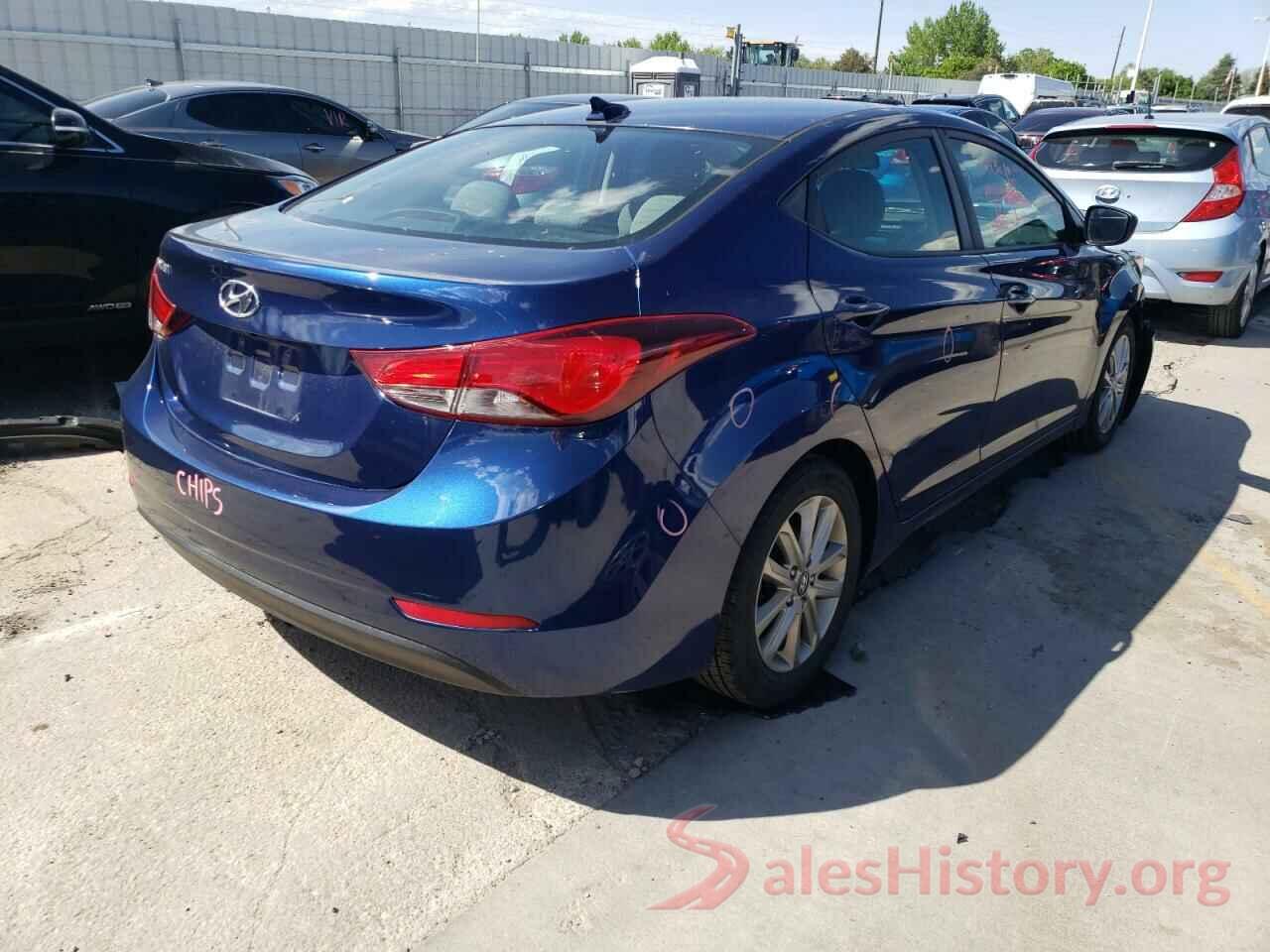 5NPDH4AE9GH750442 2016 HYUNDAI ELANTRA