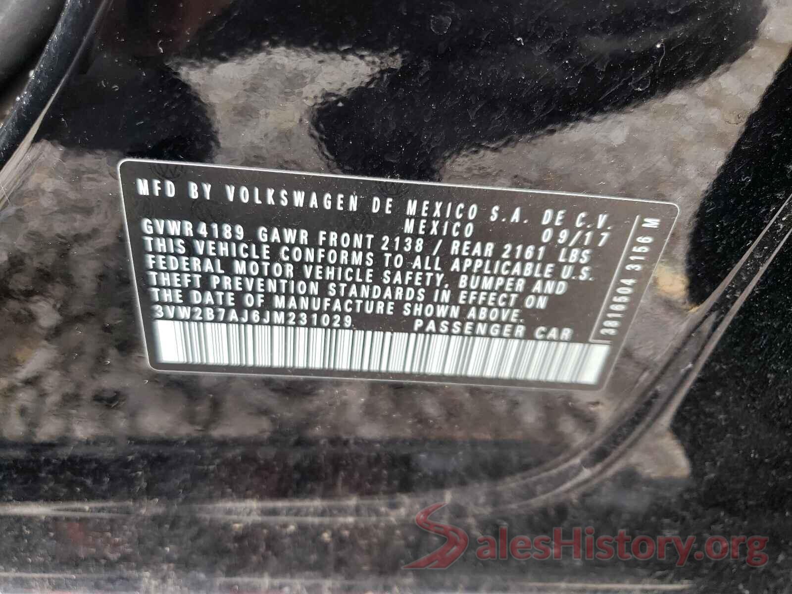 3VW2B7AJ6JM231029 2018 VOLKSWAGEN JETTA