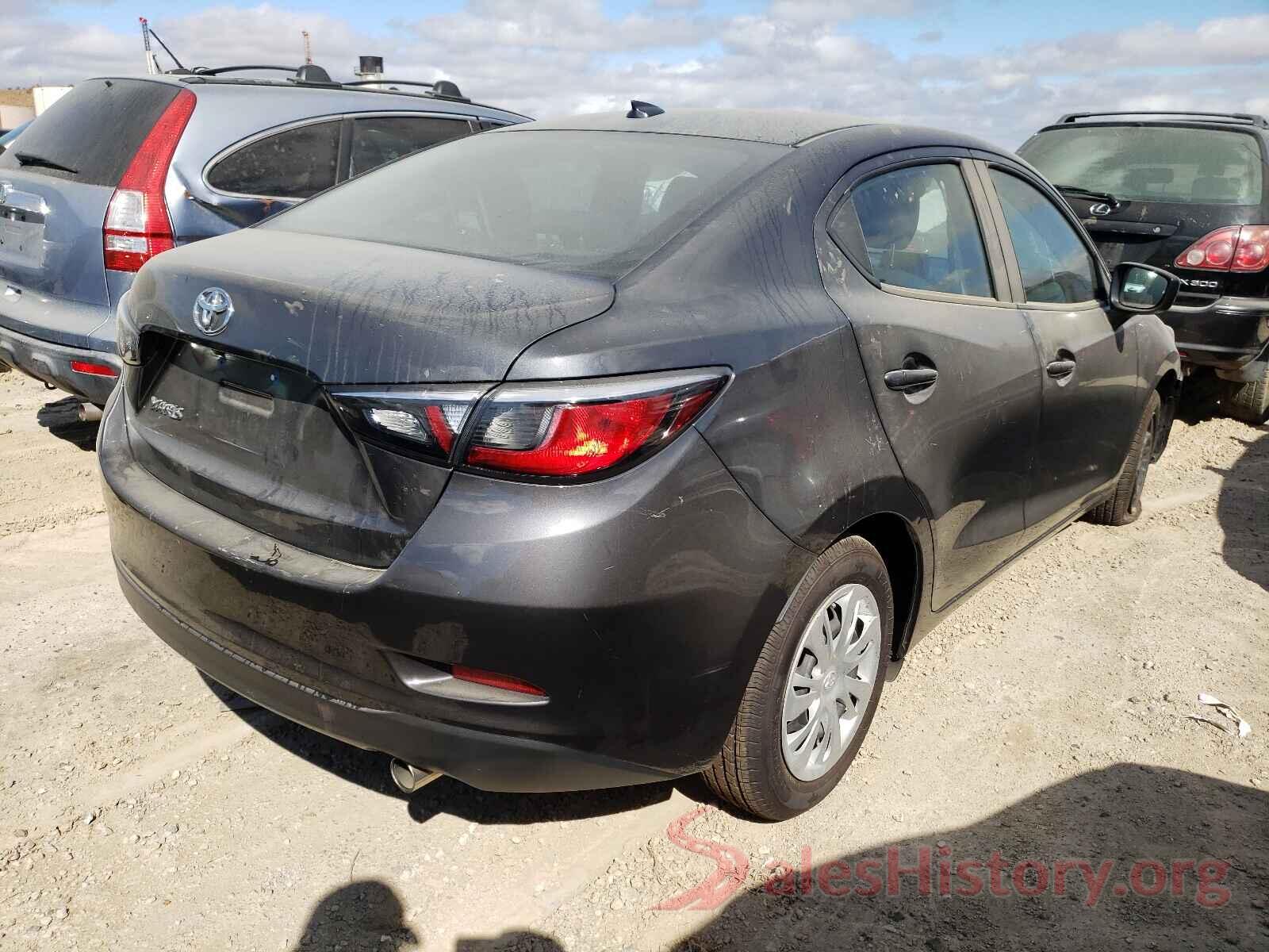 3MYDLBYV8KY506562 2019 TOYOTA YARIS