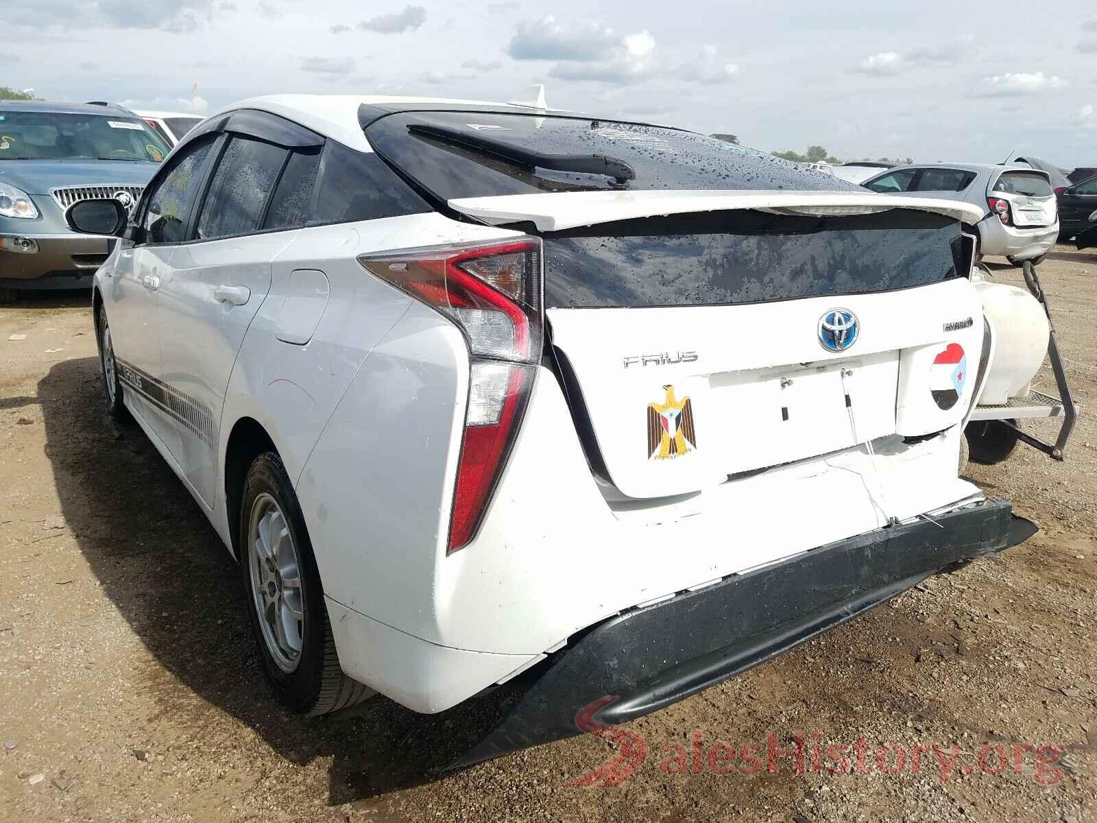 JTDKBRFU7G3005187 2016 TOYOTA PRIUS