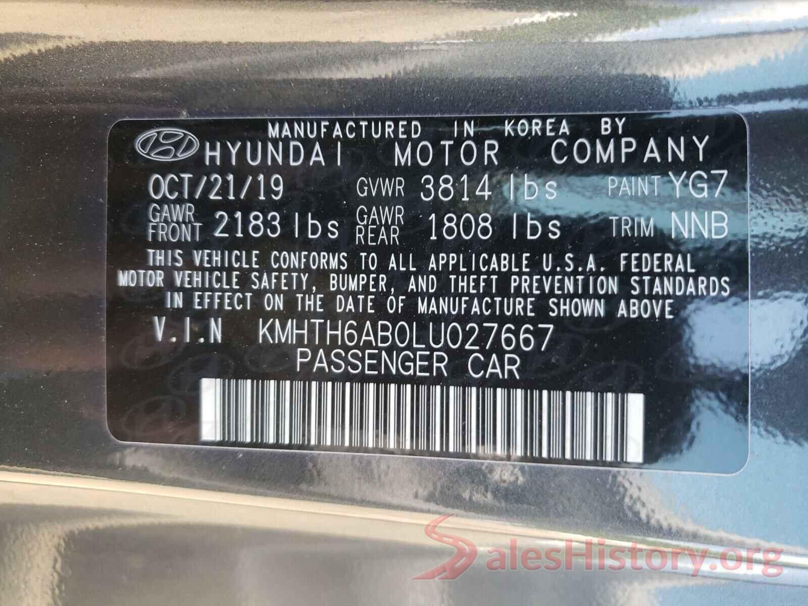 KMHTH6AB0LU027667 2020 HYUNDAI VELOSTER