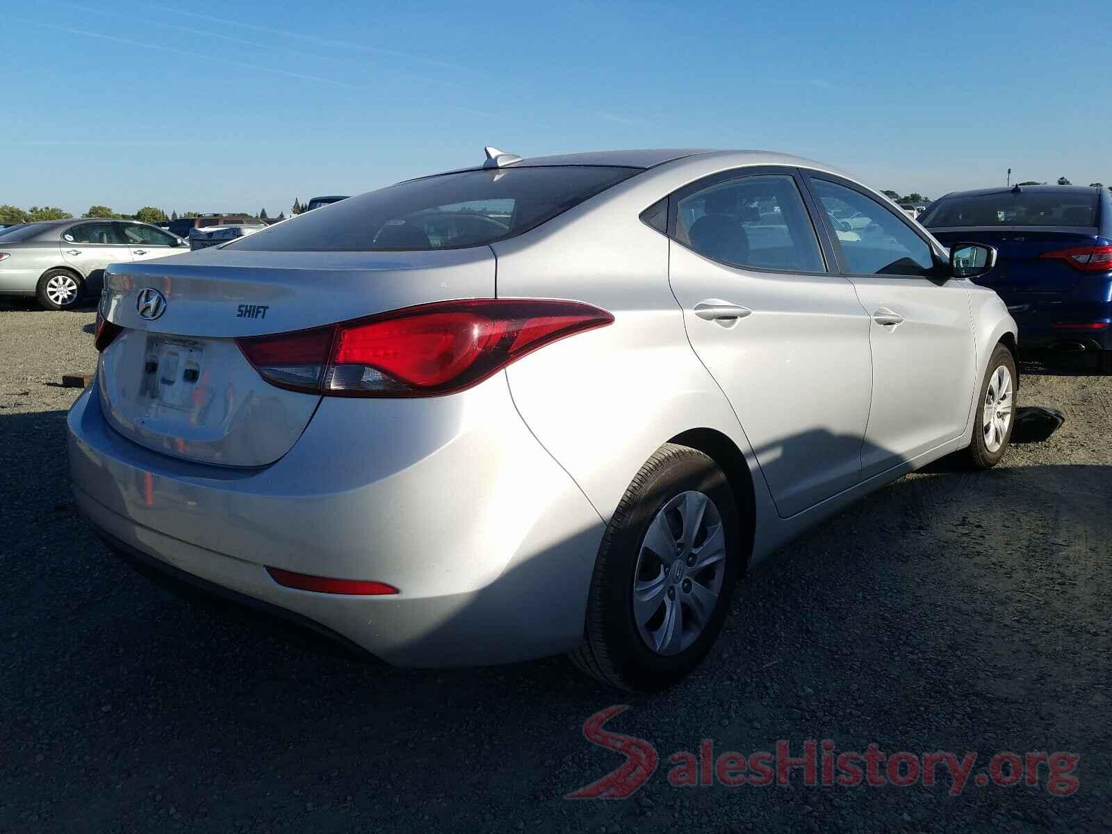 5NPDH4AEXGH709723 2016 HYUNDAI ELANTRA