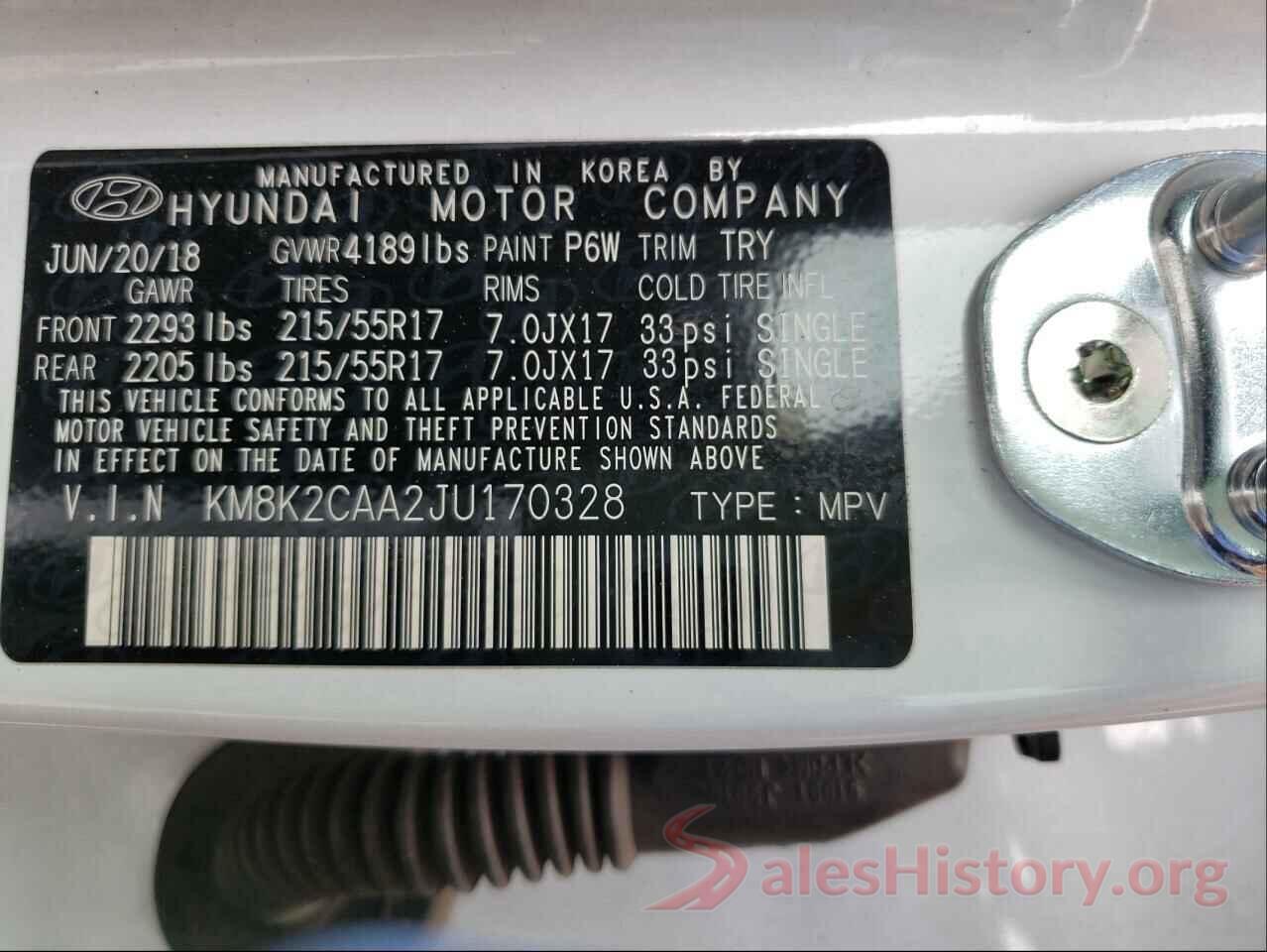 KM8K2CAA2JU170328 2018 HYUNDAI KONA