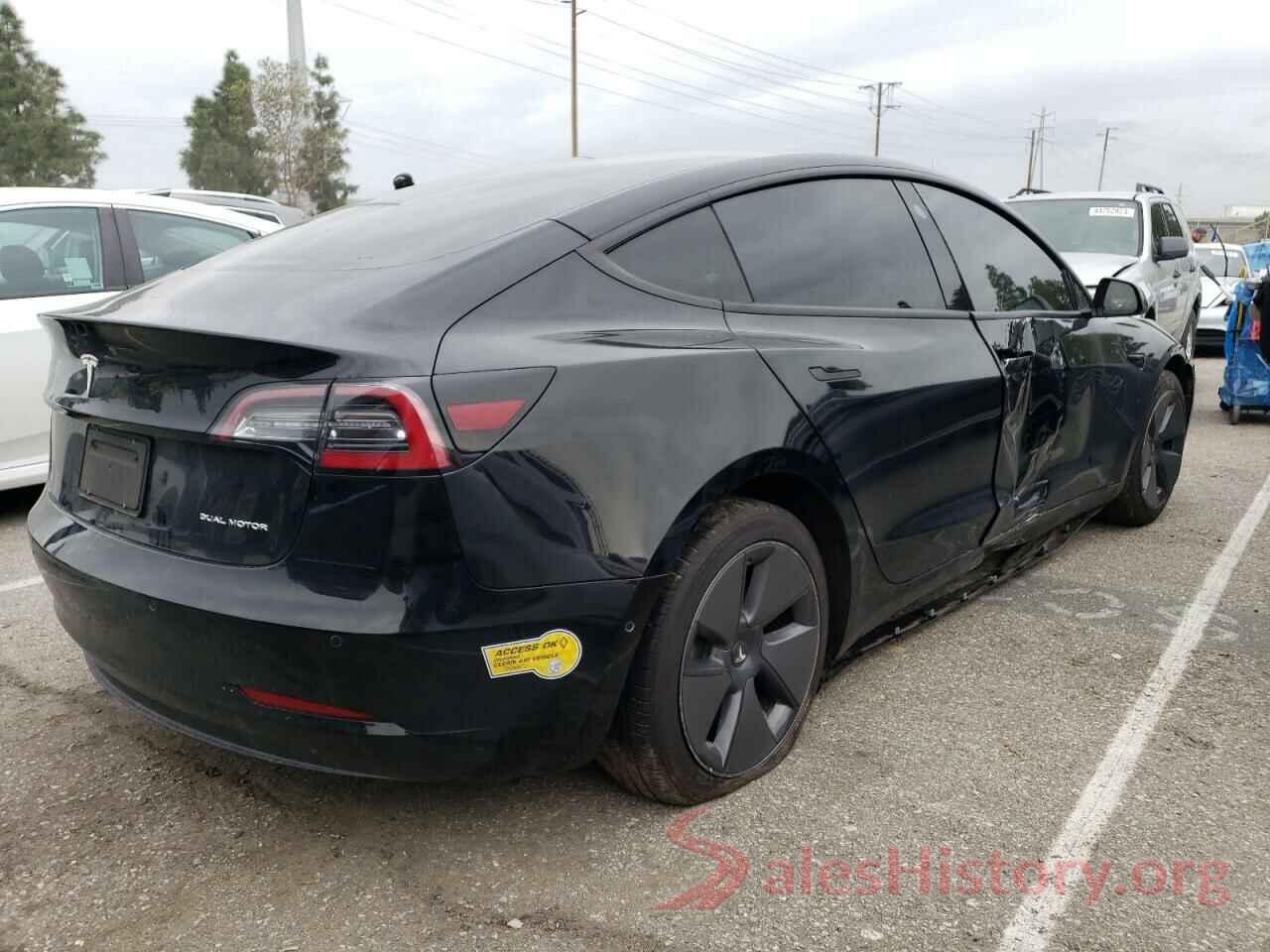 5YJ3E1EB1NF133728 2022 TESLA MODEL 3