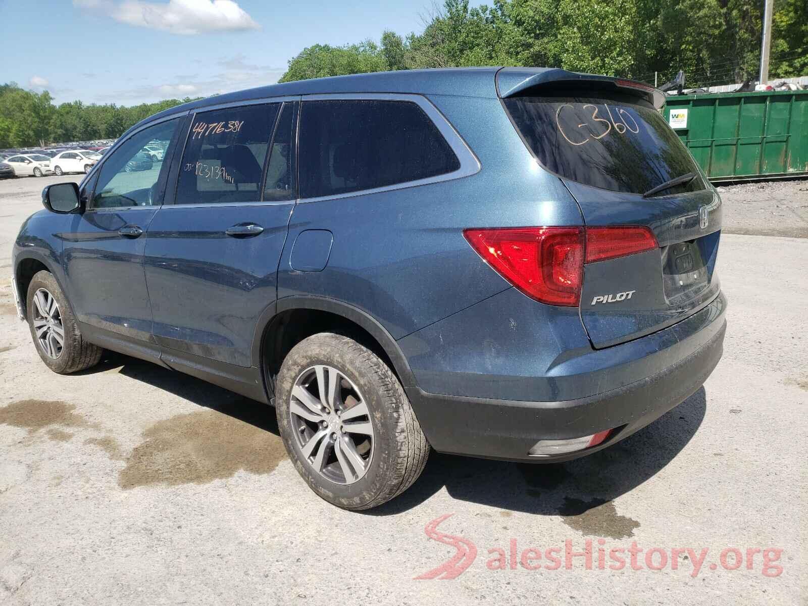 5FNYF6H52GB093376 2016 HONDA PILOT