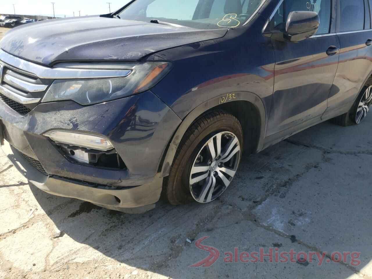 5FNYF6H57GB087587 2016 HONDA PILOT