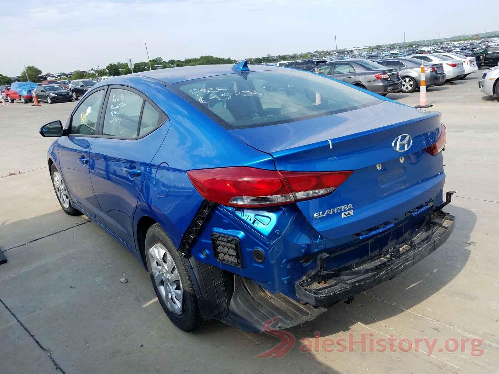 5NPD74LF8HH184591 2017 HYUNDAI ELANTRA