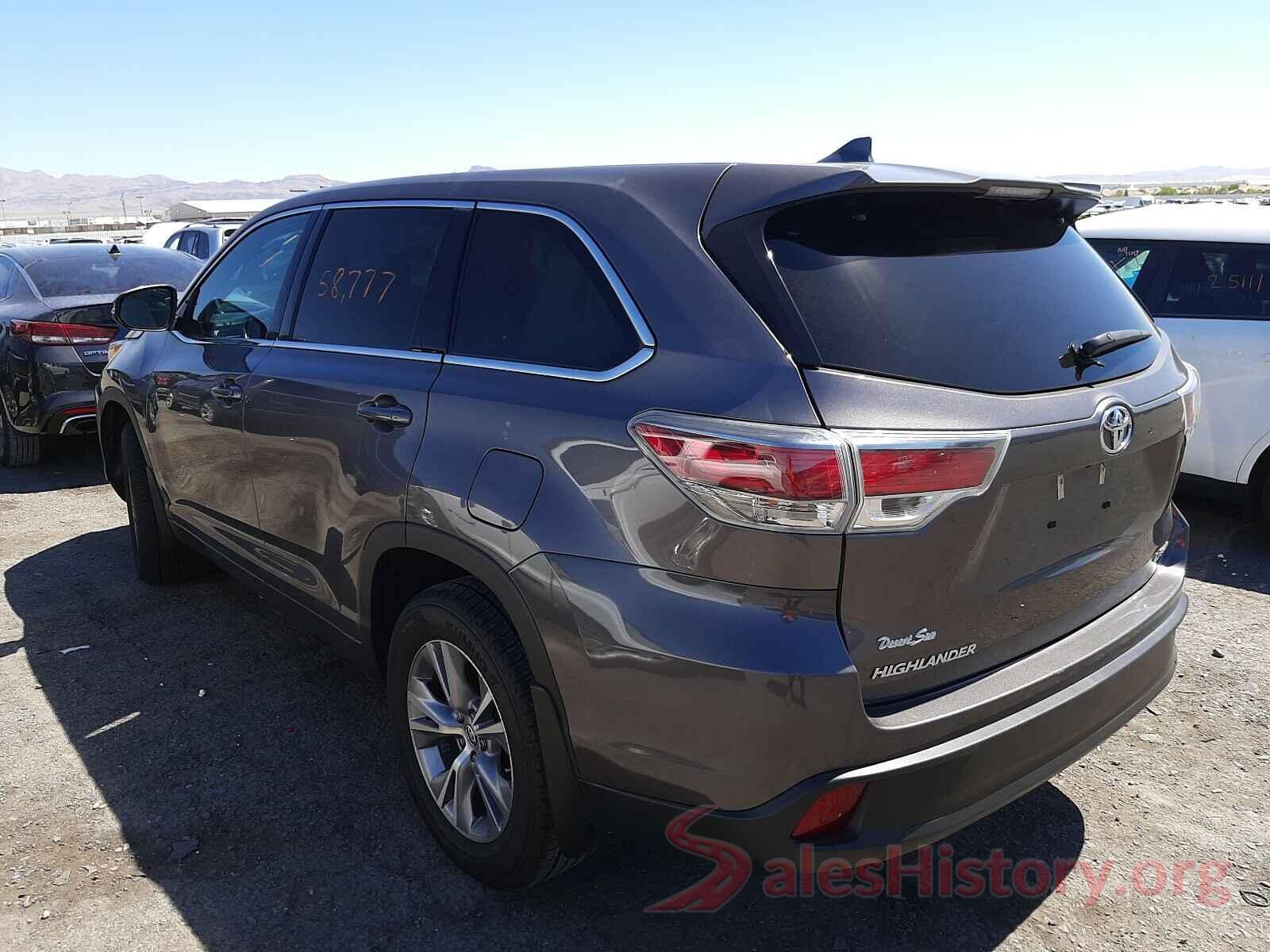 5TDBKRFH9GS235119 2016 TOYOTA HIGHLANDER