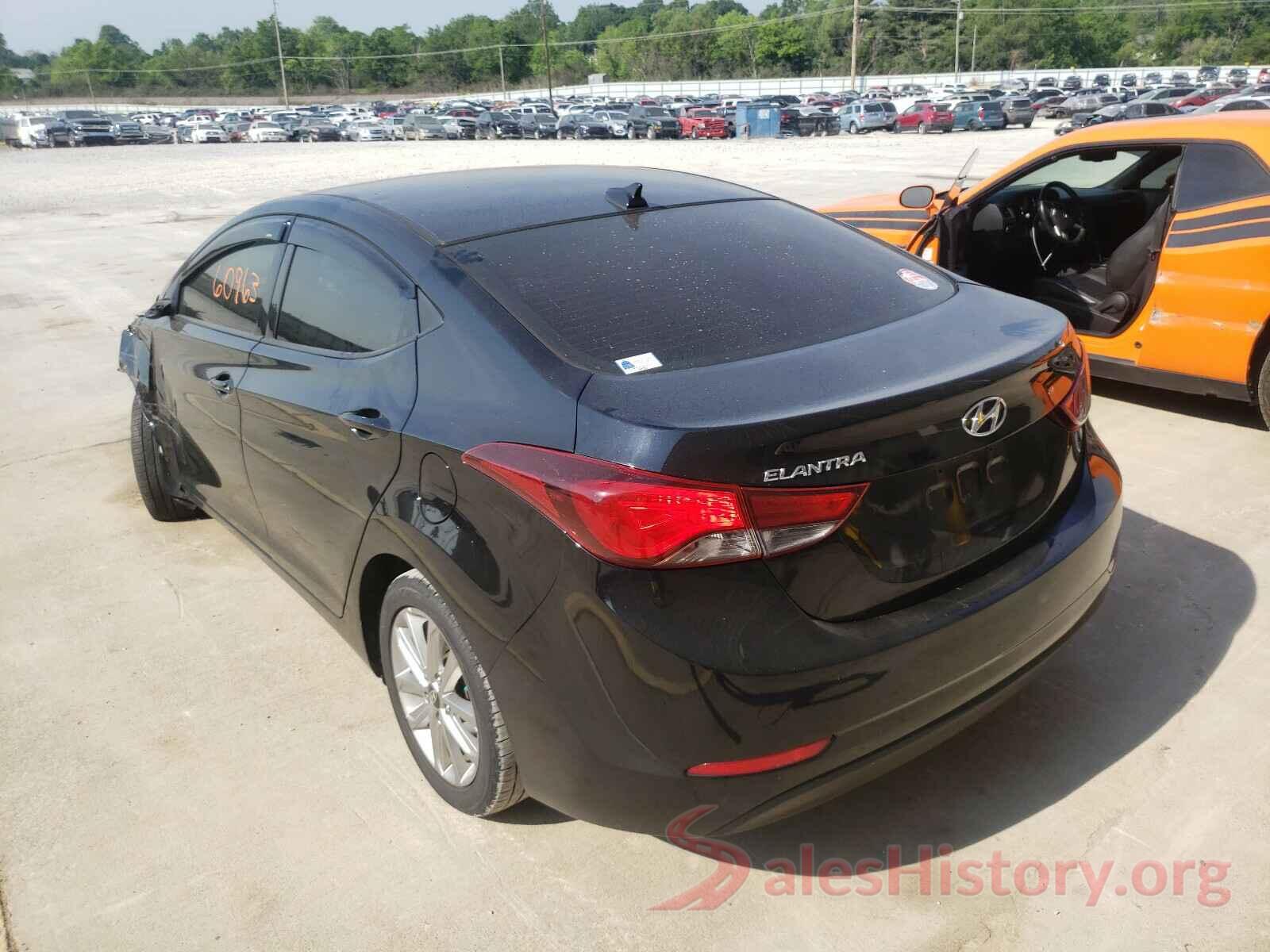 5NPDH4AEXGH692549 2016 HYUNDAI ELANTRA